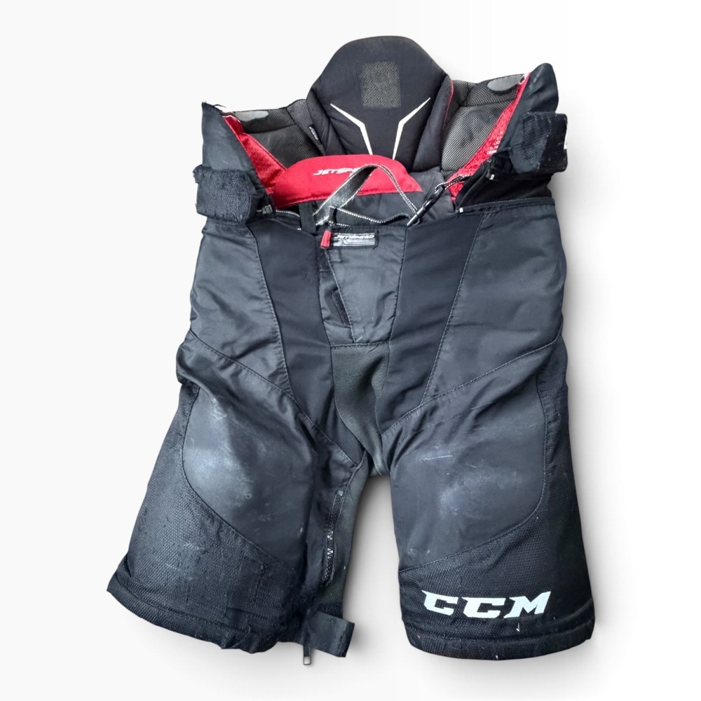 CCM JetSpeed FT4 Hockey Pants Black Red Jr Medium Tapered Fit Breezers